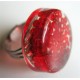 Bague perles rouges