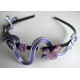 Serre tête violet et argent