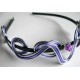 Serre tête violet et argent