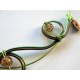 collier alu vert et marron