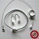 Parure goutte : Boucles d'oreilles, bague, bracelet et collier (Attention produit non artisanal)