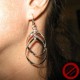 Boucles d'oreilles vol au vent (Attention produit non artisanal)