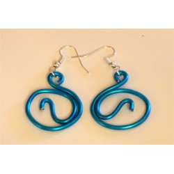 Boucles d'oreilles bleu turquoise