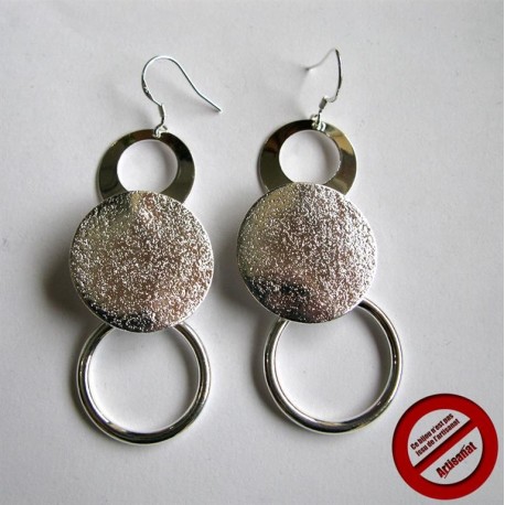 Boucles d'oreilles "triple rond" (Attention produit non artisanal)