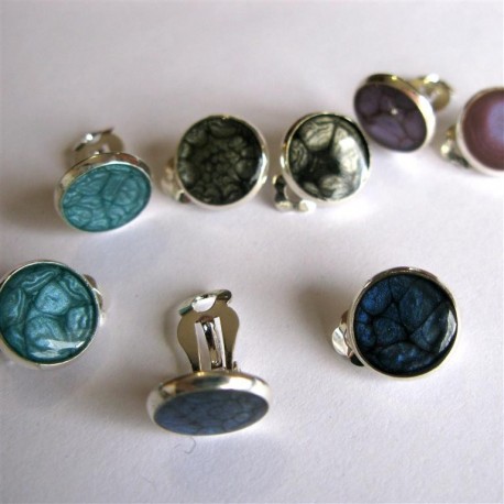 Boucles d'oreilles clip prisme