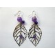 Boucles feuilles violettes