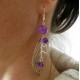 Boucles feuilles violettes