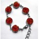 Bracelet fimo couleurs chaudes 