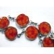 Bracelet fimo couleurs chaudes 