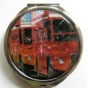 Miroir de poche "bus londonien"