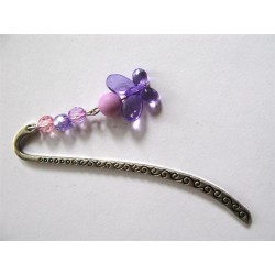 Marque-page "papillon mauve"