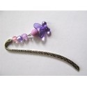 Marque-page "papillon mauve"