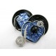 Broche coeur bleue et noire