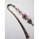 Marque-page "fuchsia argent"