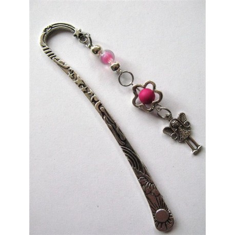 Marque-page "fuchsia argent"