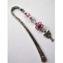 Marque-page "fuchsia argent"