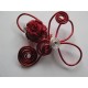 Broche rose rouge