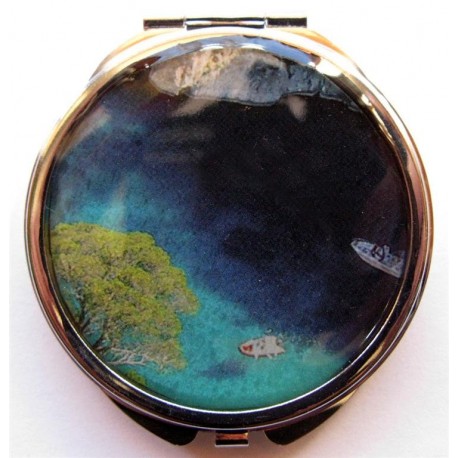 Miroir de poche "calanches Corse"