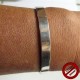 Bracelet ovale en acier (Attention produit non artisanal)