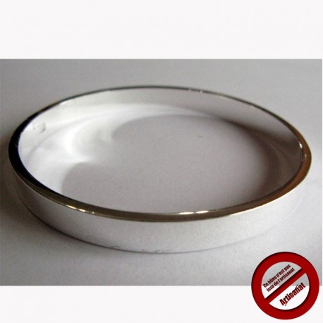 Bracelet ovale en acier (Attention produit non artisanal)