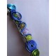 Barrette "bleue et verte" 10 cm