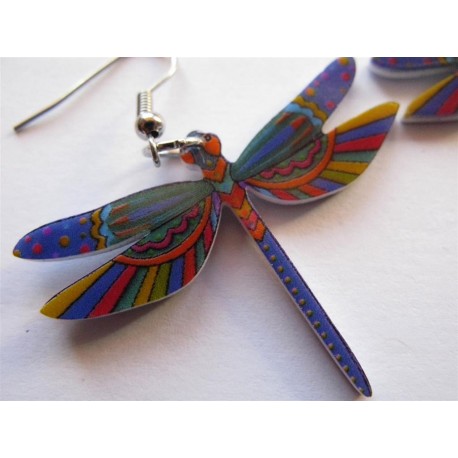 Boucles d'oreilles "libellule" (Attention produit non artisanal)