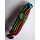 Barrette "rayé multicolore" 10 cm
