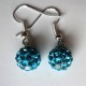 Boucles d'oreilles strass (grand choix de couleur)