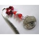 Marque-page "horlogerie rouge"