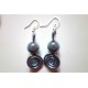 Boucles d'oreilles bleu tendre