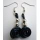 Boucles d'oreilles noires