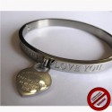 Bracelet "ovale cœur " (Attention produit non artisanal)