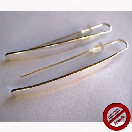 Boucles d'oreilles "tiges plates" (Attention produit non artisanal)