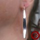 Boucles d'oreilles "tiges plates" (Attention produit non artisanal)