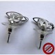 Boucles d'oreilles "strass triangulaire" (Attention produit non artisanal)