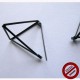Boucles d'oreilles "pyramide" (Attention produit non artisanal)