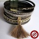 Bracelet "multirangs "couleur au choix (Attention produit non artisanal)