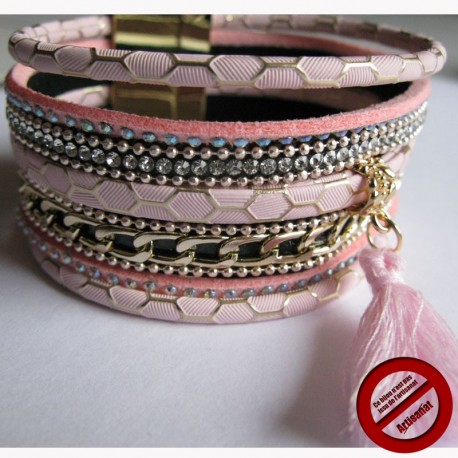 Bracelet "multirangs "couleur au choix (Attention produit non artisanal)
