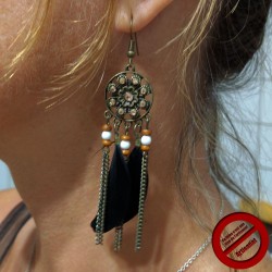 Boucles d'oreilles "chouette" (Attention produit non artisanal)