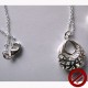 Parure feuilles : Boucles d'oreilles feuille et pendentif feuille(Attention produit non artisanal)