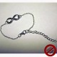 Bracelet "infini argenté " (Attention produit non artisanal)