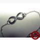 Bracelet "infini argenté " (Attention produit non artisanal)