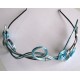 Serre-tête turquoise et argent