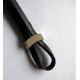Bracelet cuir fermoir fleur