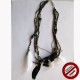 Collier "plumettes" noir ou multicolore (Attention produit non artisanal)