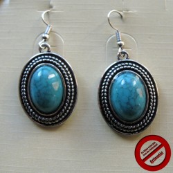 Parure Marine : Boucles d'oreilles et collier (Attention produit non artisanal)
