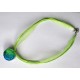Collier avec pendentif "effet verre turquoise"