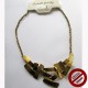 Collier plaques dorées (Attention produit non artisanal)