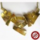 Collier plaques dorées (Attention produit non artisanal)