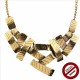 Collier plaques dorées (Attention produit non artisanal)